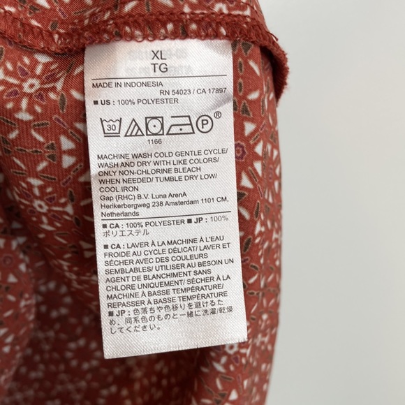 Banana Republic | Brown Geometric Print Blouse - Picture 6 of 6